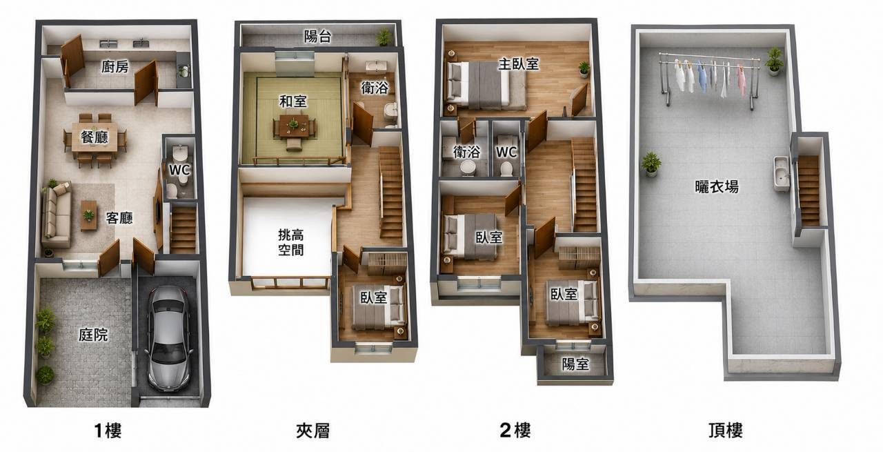北區文昌收租傳家透天｜6米大面寬・39坪地・6房增值宅