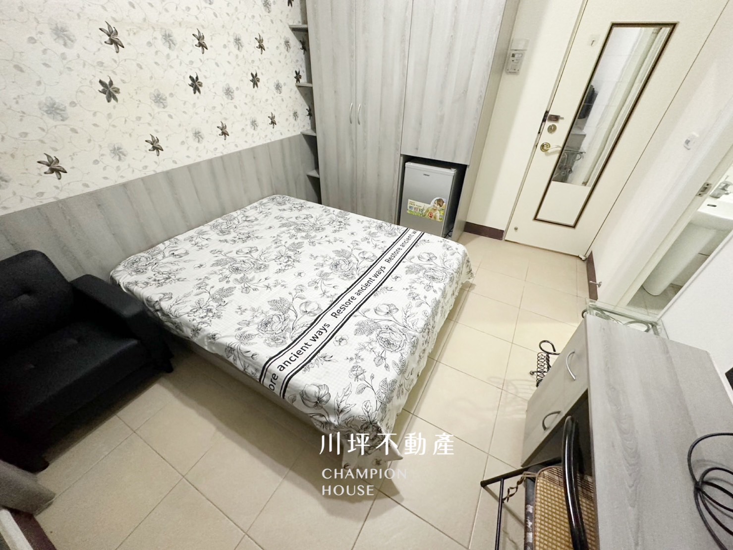 【北屯區電梯大套房】可租補｜陽台獨洗曬｜系統櫃｜流理台｜家具家電全配
